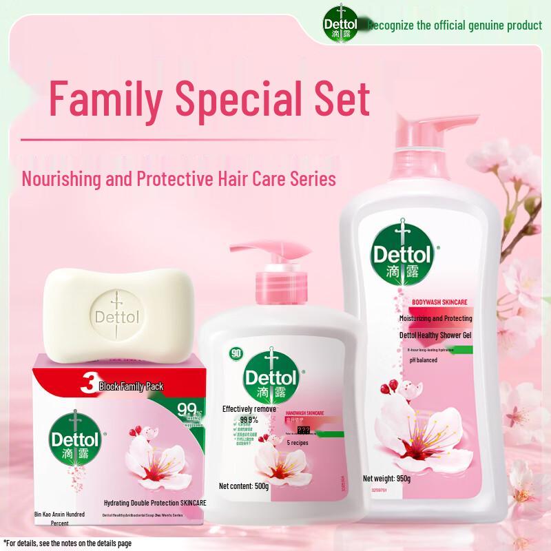 Dettol Moisturizing & Protecting Wash & Care Set