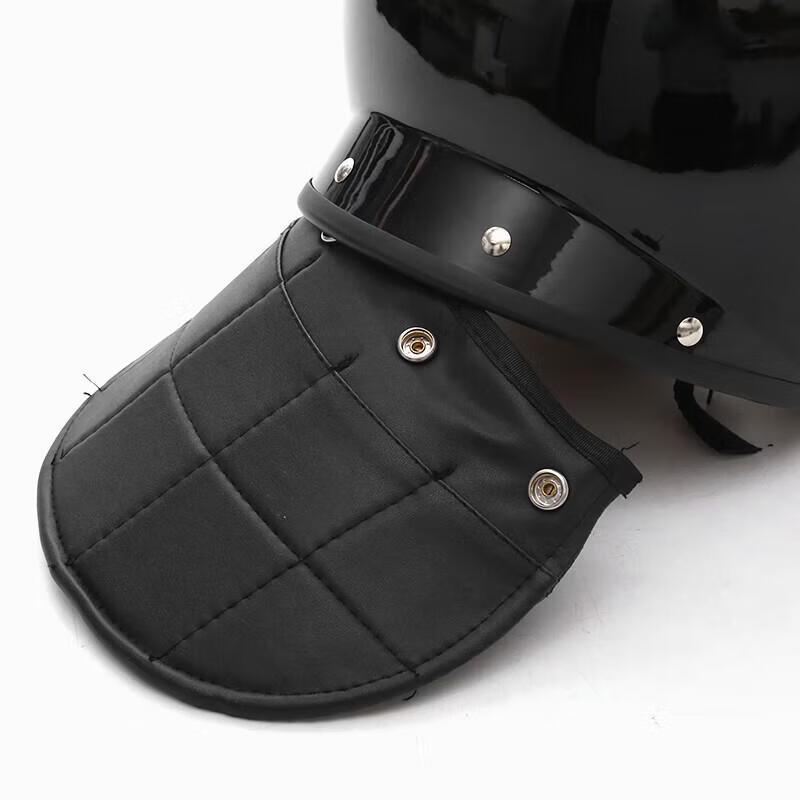 Black French Style Tactical Helmet with Steel Mesh Visor