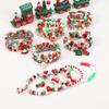 Christmas Charm Bracelet with Snowman, Tree, Santa, and Deer Pendants