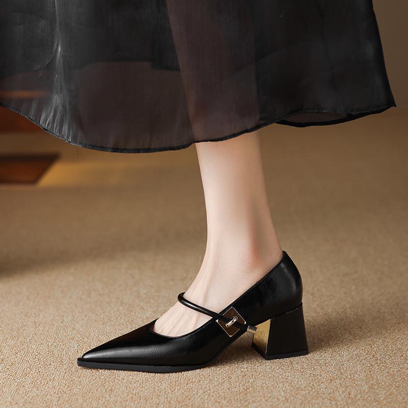 

Exquisite 2025 Mary Jane Mid-Heel Women s Shoes: Versatile for Spring & Summer Size 38