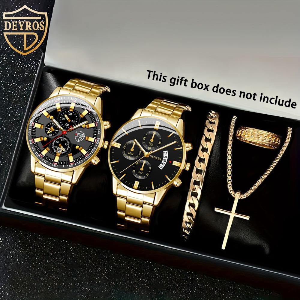 

Watch Accessories Five-Piece Men S Watch Steel Belt Men S Quartz Watch