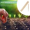 Wooden Plant Spacing Ruler Seeding Garden Template Spacer With Plant Dibber Wooden Accurate Gardening Tool for Vegetable Gardens