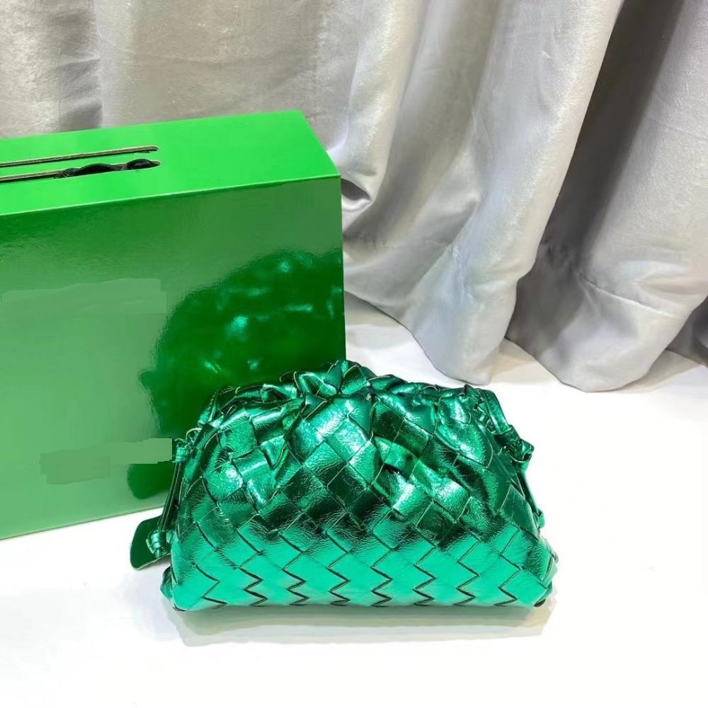 Women's New Pleated Dumpling Bag Genuine Leather Cloud Bag Cowhide Woven Shoulder Bag Crossbody Bag Ashi Ge Same Style