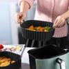 Opakovaně použitelné silikonové vložky do horkovzdušné fritézy Čtvercová nepřilnavá podložka do koše pro horkovzdušnou fritézu 4-7QT, troubu, mikrovlnku, pečení, příslušenství pro horkovzdušnou fritézu