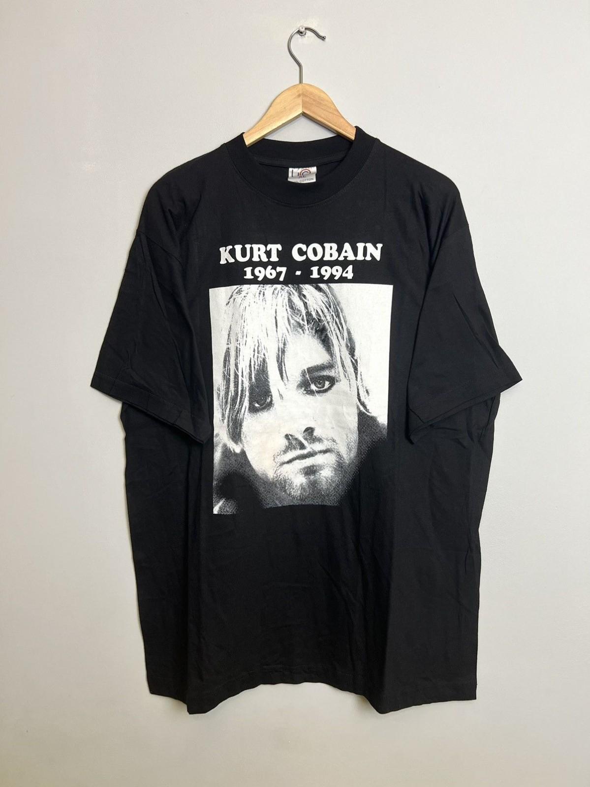 Rare 90 s Nirvana Kurt Cobain Memorial Euro Bootleg T Shirt Unisex T-Shirt XXL