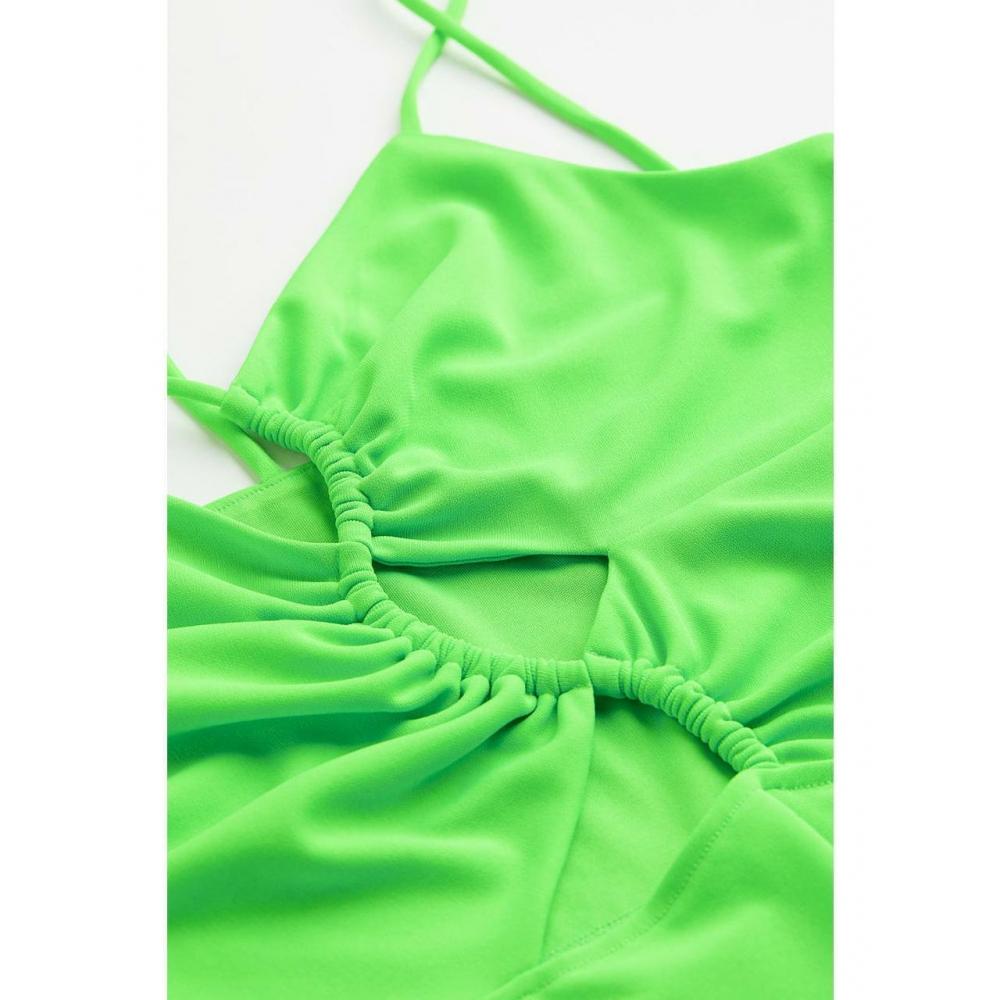 Buy H M Asymmetric Cutout Detail Dress Lime Green 1077222001