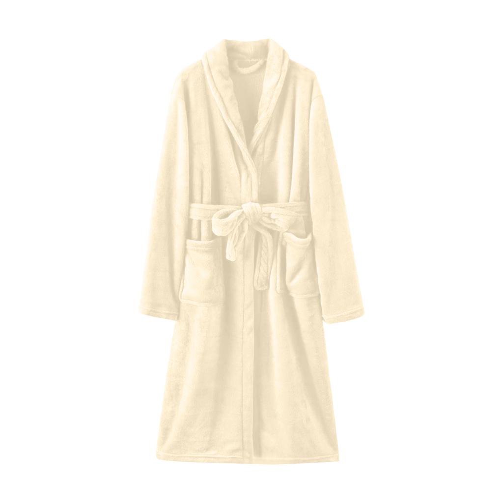 Women's Fleece Dressing Gown Women's Bathrobe Lightweight House Coat Bathrobe Plush