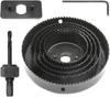 Wood hole cutter 64-127 mm, set of 8 pcs. 22571 VOREL