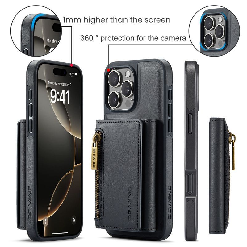 M5 Suitable for Apple IP17 Pro Max Wireless Charging Mobile Phone Case IP15 Pro Max Magnetic Card Case Protective Case