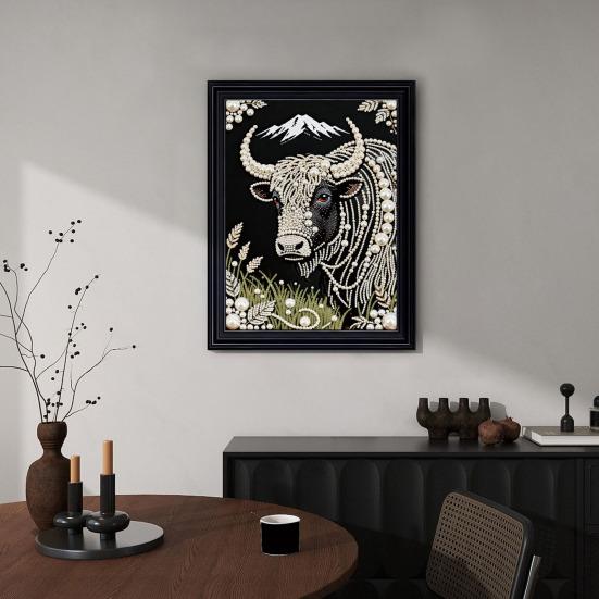 Faux Pearl Painting Kit 3D Pearl Painting Art Craft Animal Designs DIY Mosaic