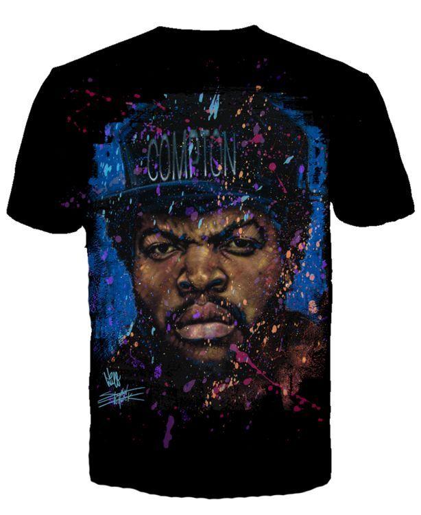 GET DOWN ART STRAIGHT OUTTA COMPTON T-shirt Stephen Fishwick Tee Mens 2XL New Unisex T-Shirt XXXXL