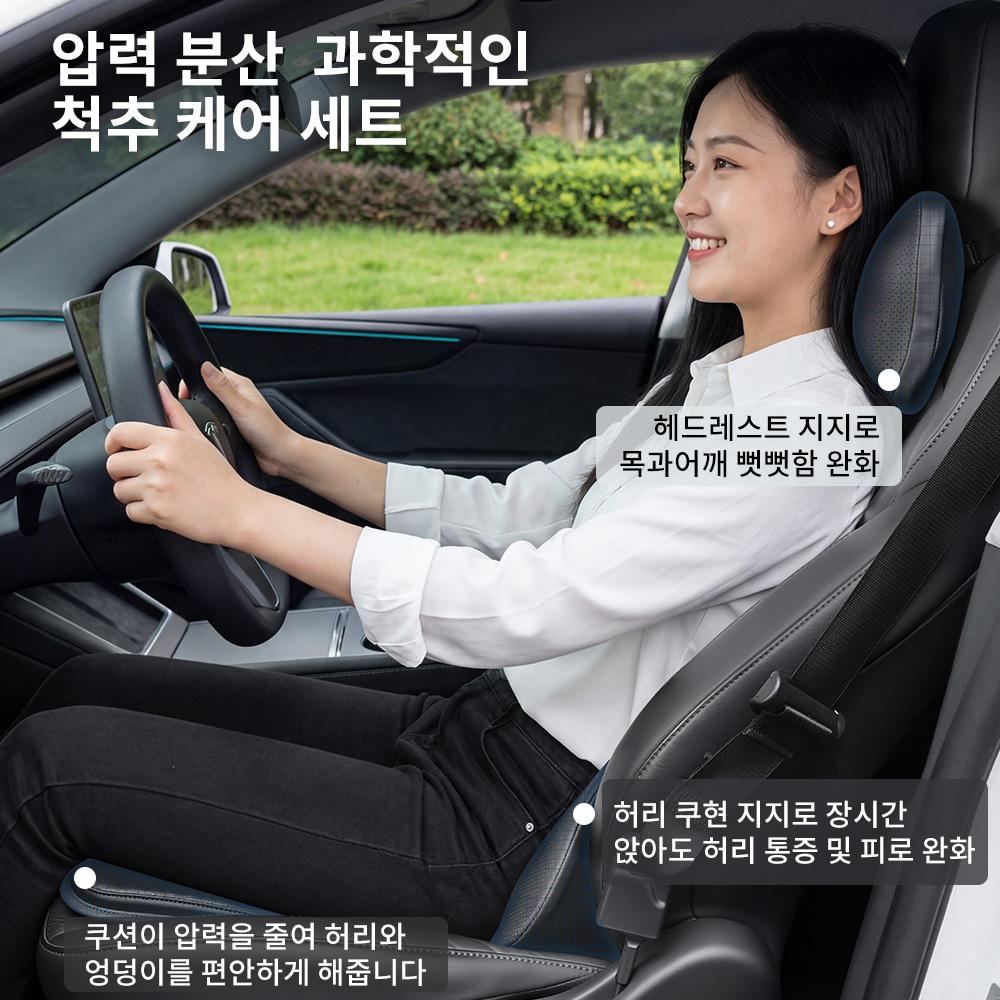 YZ For Tesla Model YL Y 3 Highland Juniper Neck Pillow Soft Memory Waist Soft Seat Cushion Headrest High-Quality Lumbar Support