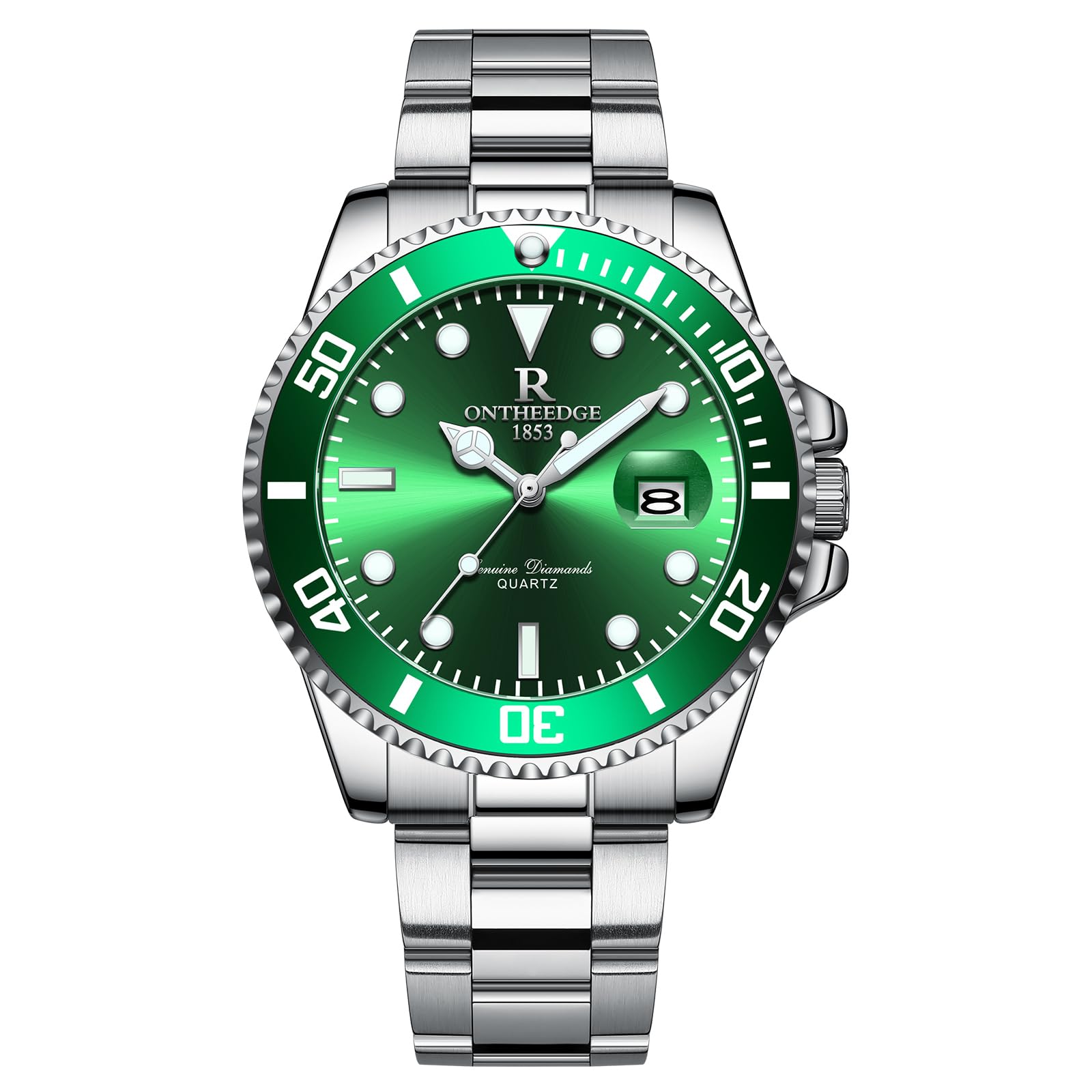 

Men s Wristwatch, Analog, Quartz, Inexpensive, Waterproof, Stainless Steel, Rotating Bezel, Date, Luminous, Popular, Fashionable,