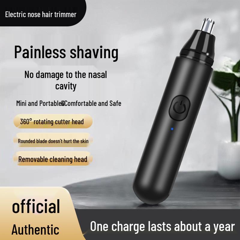 Rechargeable Portable Nose & Ear Hair Trimmer for Men & Women - Electric, Mini for Home Use