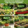 Iron Art Metal Plants Shade Cover with Stake Outdoor Sunblock Cover  Potted Plants