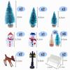 Miniature Dollhouse Decor Set Christmas Hemp Tree Desktop Window Display Figurine Accessory Kids 7-14 Years