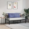Back Cushion Denim Blue 120 x 19 x 50 cm Fabric