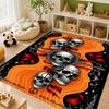 Dark Satanic Black Metal Art Patterned Rug Allseason Carpet For Entryway Home Party Decor Gift For Friends