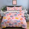 Cute Cartoon Animals And Musical Truments Bedding Set For Kids Luxury Gift 3Pcs Digital Print Comforter Set Soft Comfortable