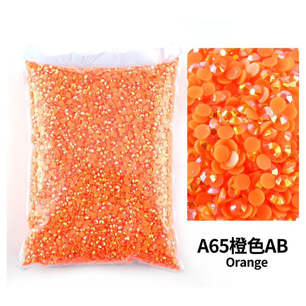 Wholesale Bulk Resin Rhinestone Jelly Color AB transparent AB 2mm,3mm,4mm,5mm,6mm Facets FlatBack Nail Art Garment Decoration