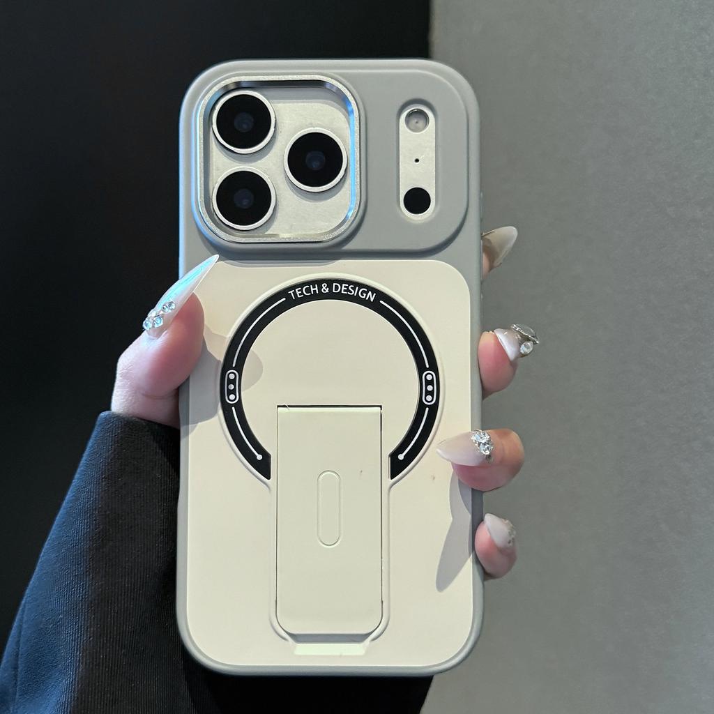 Magnetischer Klappständer Halter Für Magsafe Ladehülle Für iPhone Air 17 16 15 14 13 12 Pro Max Hautfreundliche Matte Schutzhülle