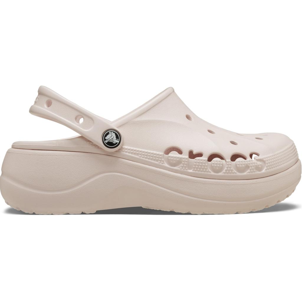 Crocs Baya Platform Clogs, Barely Pink, 24cm