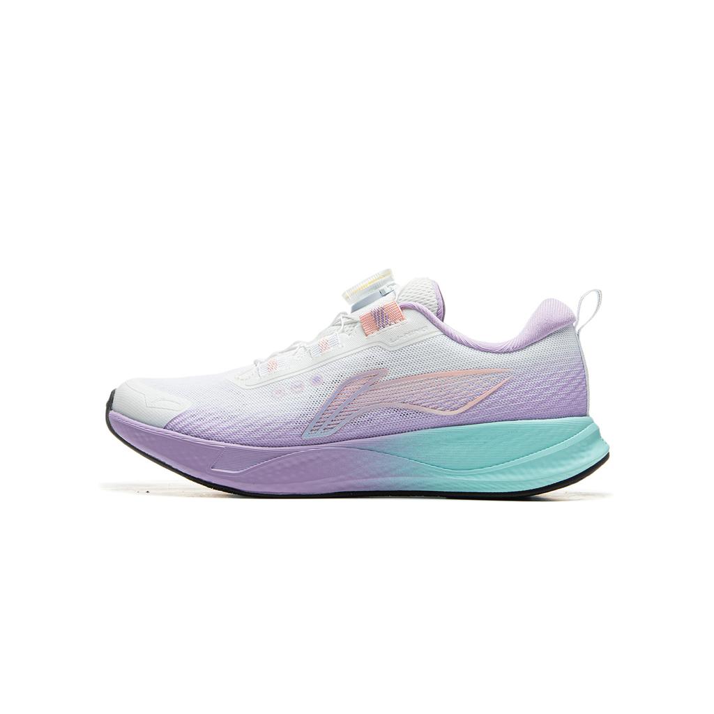 Li Ning Kids Running Shoes Kids Sneakers Standard-White Rose-Purple YKFU136-4