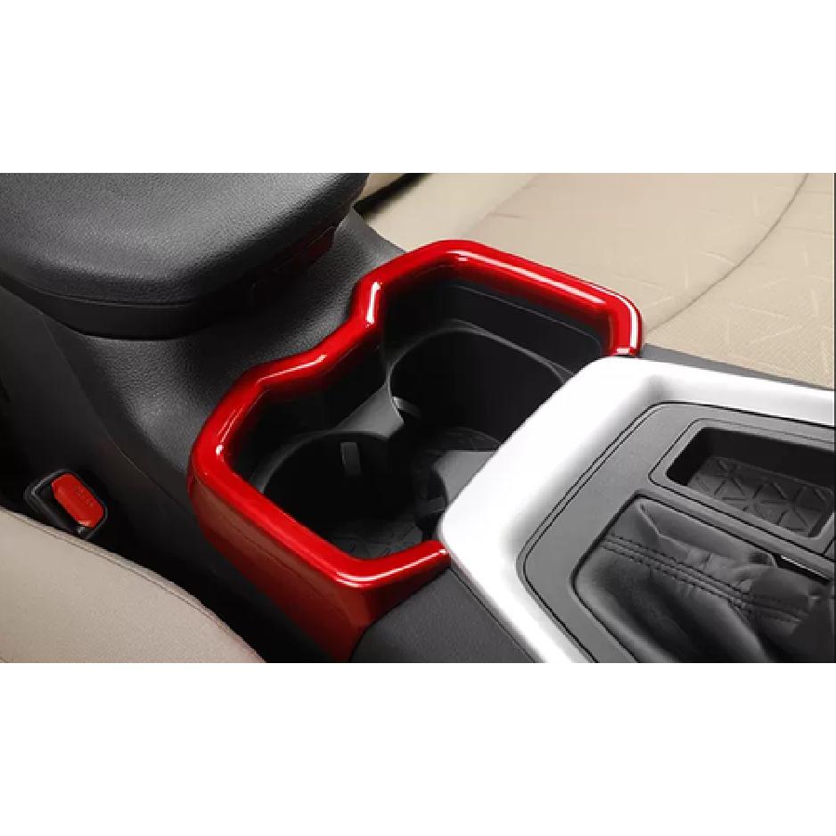 FOR Toyota RAV4 - Bright Red Front Water Cup Holder Cover Trim