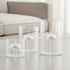 Tisch-Dekorativer Kerzenhalter aus klarem Borosilikatglas