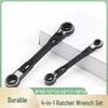 4-in-1 Metric Ratchet Wrench Set (8x10, 12x13, 16x17, 18x19) Repair Tool
