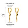 Snake-shaped Long Earrings, Stud Earrings, Women's Light Luxury, High-end Sense, Niche Ear Buckle Design Sense, Winding Personality