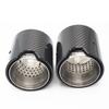 Brand New Car Carbon Fiber Exhaust End Tail Tips 66mm In