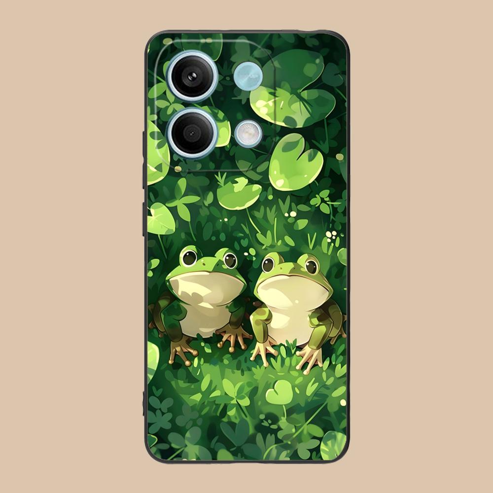 

Kawaii Frog Phone Case for POCO M7 M6 M5 M4 M3 X7 X6 X5 X4 X3 Pro GT 5G Soft TPU Shockproof Cover Poco X3 GT