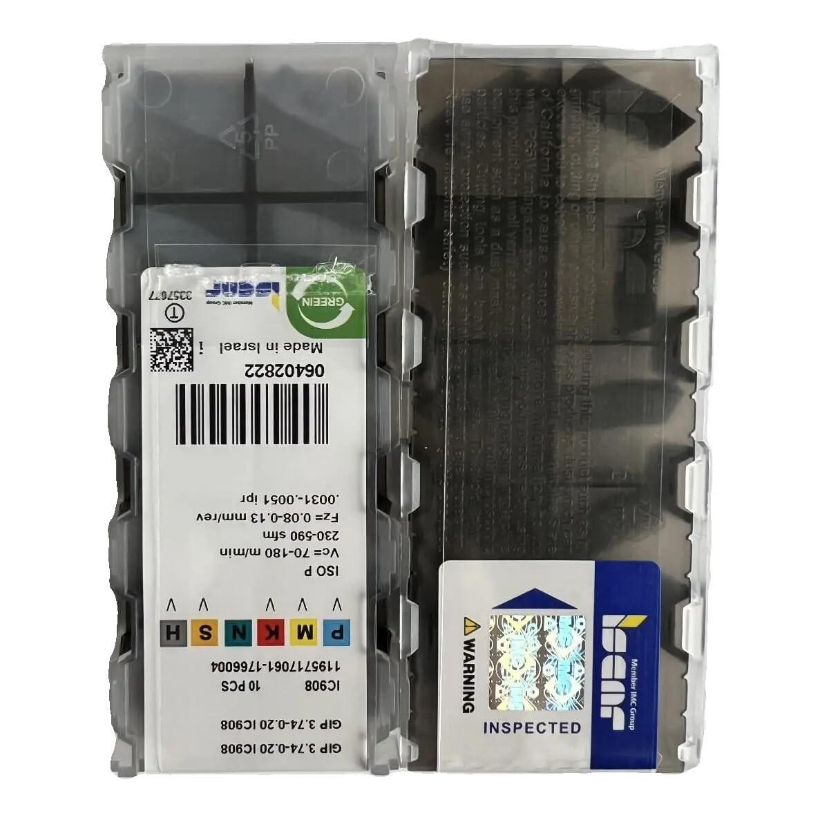 

GIF4.00E-0.80 IC908 /Industrial indexable Carbide Inserts 10 PCS