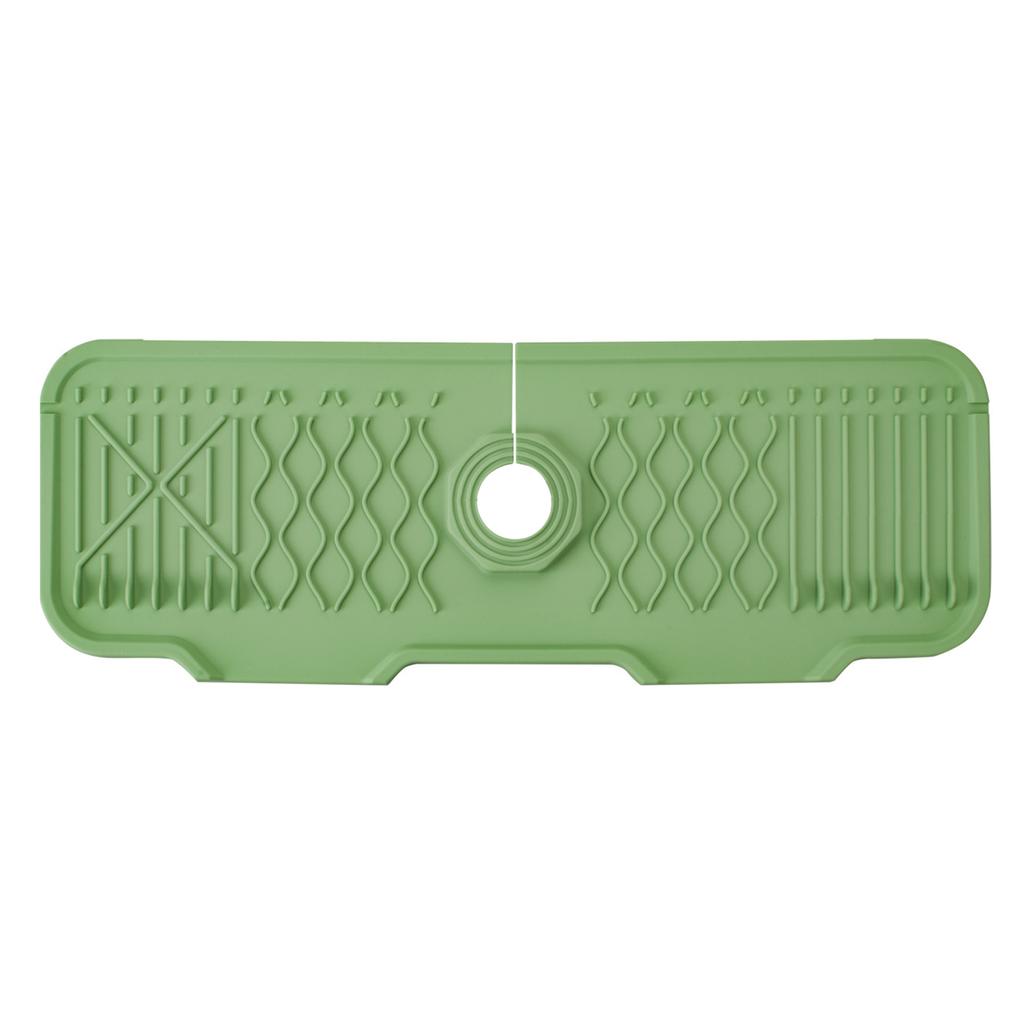 Silicone Sink Faucet Mat Splash Guard for Kitchen Sink Faucet Drain Pad Accessories Sink Protector Mat Draining Pad DIY Cuttable