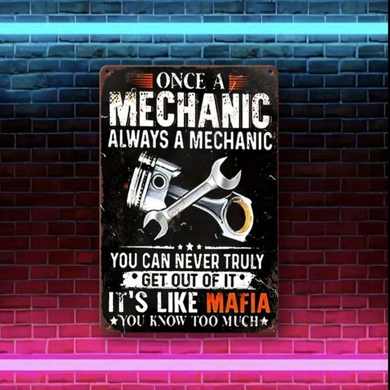 Vintage Metal Tin Wall Poster Sign 20x30cm