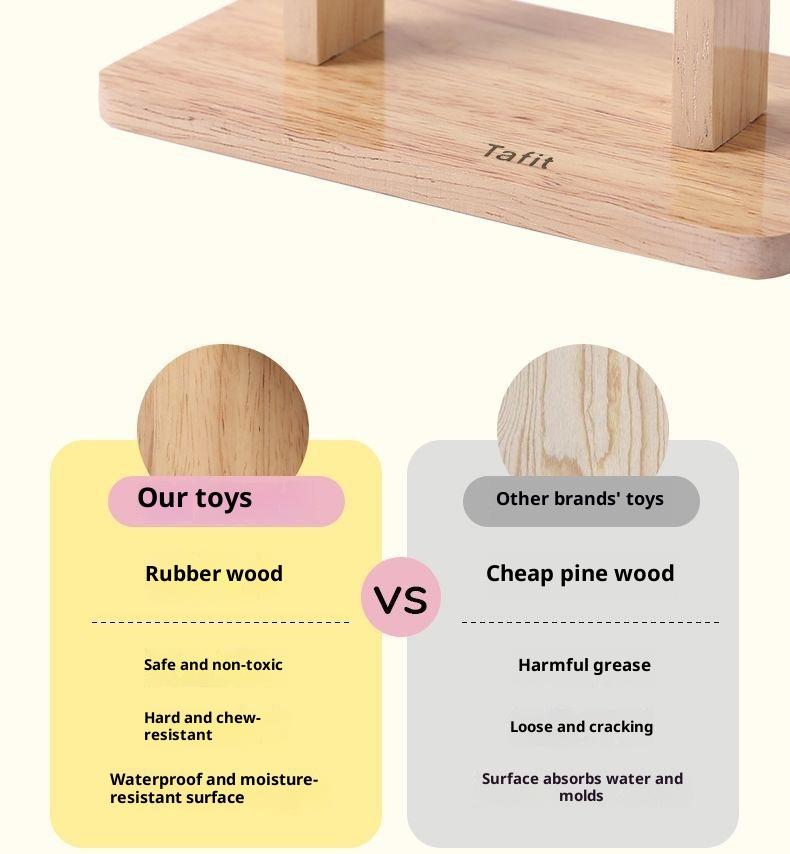 New Hamster DJing Playing Fitness Concentrated Wooden Toys Cute Cage Accessories Guinea Pigs and Teeth Chewing Chinchilla Toys