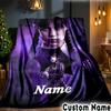 Custom Name Wednesday Blanket Bedding Blanket Picnic Blanket for Women Men, Throw Blankets for Couch Bed, Christmas and Halloween Gifts