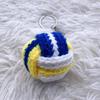 1Pcs Crochet Volleyball Keychain Kawaii Doll Knitted Pendant for Teen Girls Bag Decoration