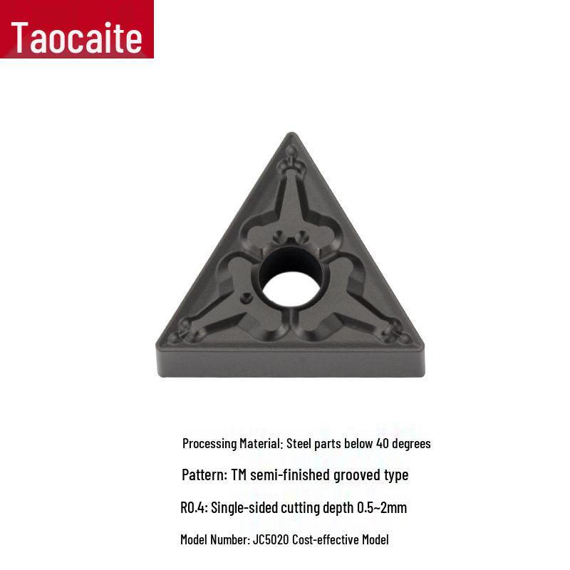 CNC Lathe Double-Sided TNMG160404/08 Triangular Insert for OD/ID Clamping