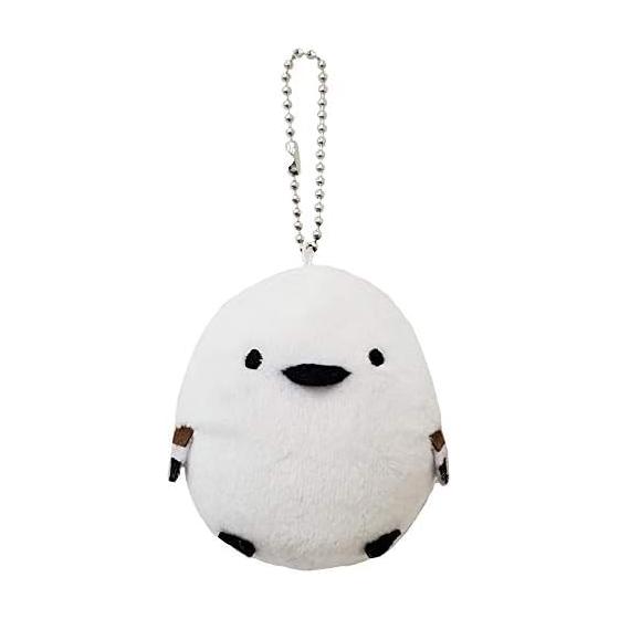 [BESTEVER] Fluffy Egg Ball Chain Plush Toy Shimaenaga Long Tail Tit 46162