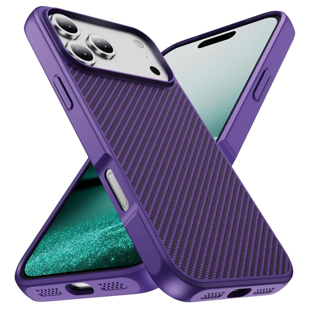 EyeShip Karbonfaser Skin Hülle für iPhone 17 Pro Max mit Airbag Anti-Drop Schutz