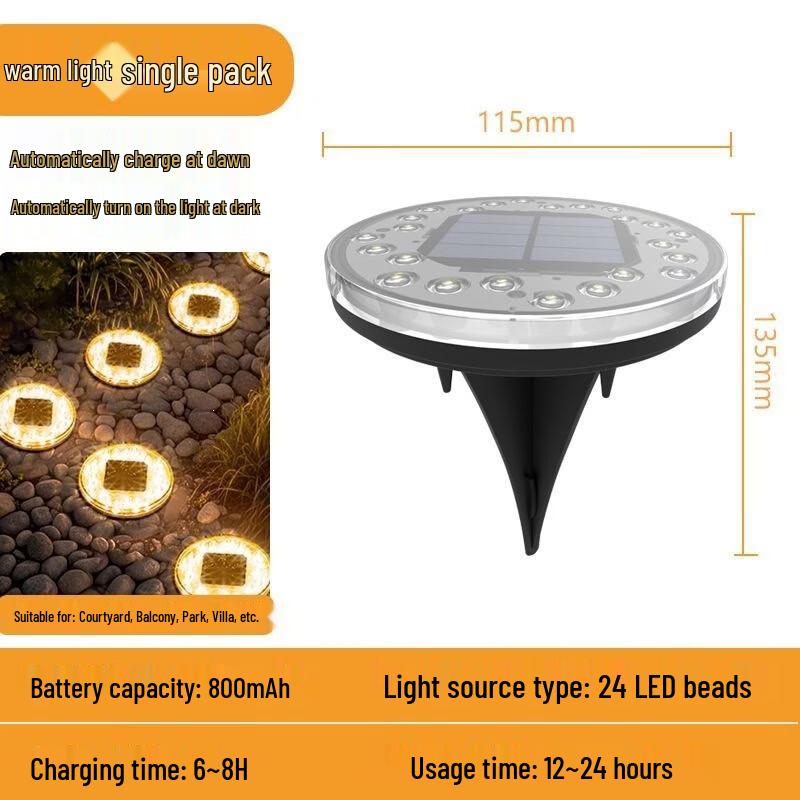 TLXT Solar Powered Garden Lawn Lamp