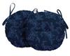 Vargottam Indoor Outdoor Round Bistro Chair Cushions Block Print 15-Inch Bistro Chair Pads Waterproof Seat Chair Cushion For Home