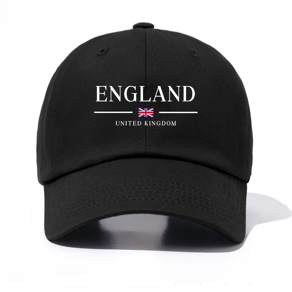 1 Stück Baseballkappe mit England-Print für Erwachsene, Minimalistischer Retro-Stil, Lässig, Weich, Verstellbar, Dad Hat, Perfekt als Geschenk