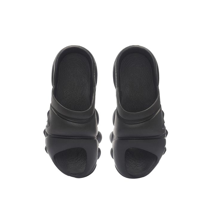 Li Ning Quiet Abrasion Resistant Slide Slippers Men's Black AZSS013-3