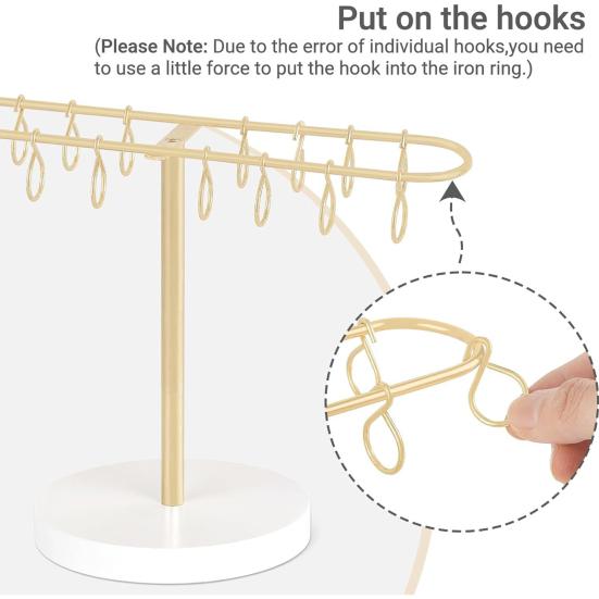 Metall-Haarklammer-Organizer, robuster Halter für 16 Haarklammern, für Badezimmer, Schlafzimmer, Frisiertisch, Damen und Mädchen, Aufbewahrungsständer für Haar-Accessoires