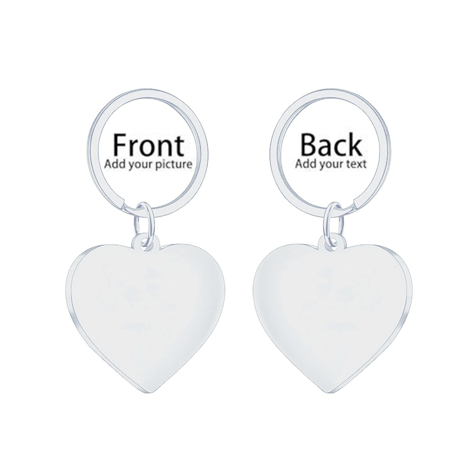 

Брелок-подвеска из нержавеющей стали, праздничный подарок, небольшой подарок, металлический брелок с гравировкой One Size серебряный