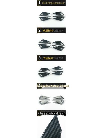 A3 Interior Door Bowl Protective Stickers: Anti-Scratch, Electroplated Decorative Film for Cars