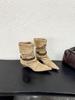 Western cowboy boots short boots women's new autumn cone and British brown Martin boots
